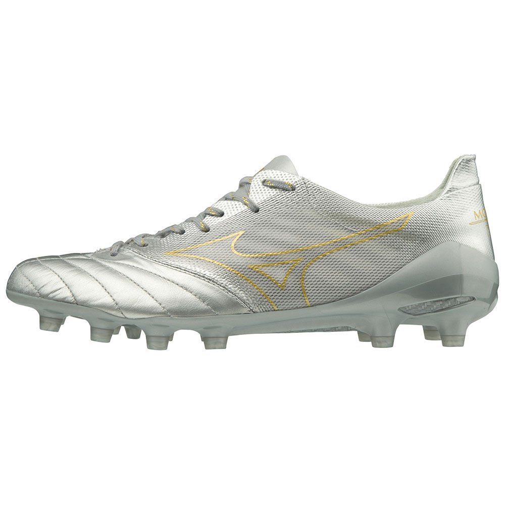 Tacos de Futbol Mizuno MORELIA NEO II BETA Para Mujer Plateados/Dorados 8275913-OH